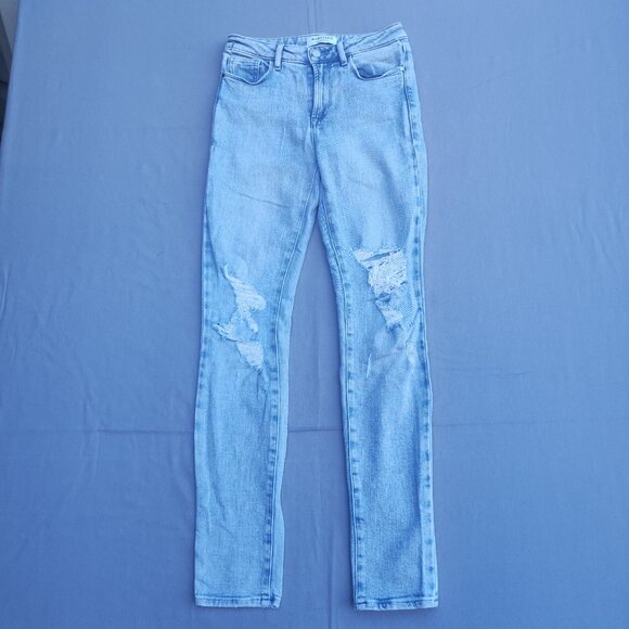 Vintage Marciano Stiletto No 97 jeans women's size 25 hard washed denim blue - Picture 1 of 16